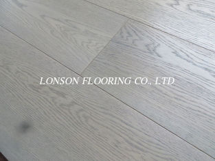 Light grey Russian Oak Engineered timber Flooring, brushed,  woca oil finished, good quality,