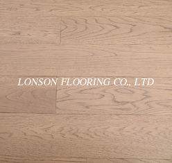 premium grade oak engineered wood flooring, AB, brushed, brown stained