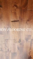 Birch solid hardwood wooden flooring, handscraped and chatter mark finishing