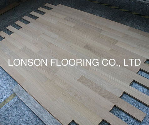 Quality Unfinished White Oak Engineered Wood Flooring 600 X 70MM No Bevel factory