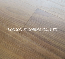 brushed American Walnut wide plank engineered hardwood flooring, natural color