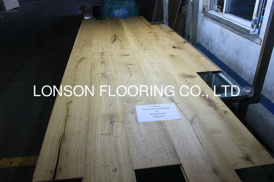 Quality 260mm Wide Natural Oiled Oak Engineered Wood Flooring in EF Grade with Click Joint factory