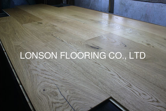 Quality 2200 x 300 x 15/4MM E1 Formaldehyde Emission EF Grade Oak Engineered Wood Flooring factory