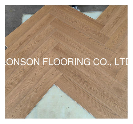 Quality Big Size Brown Fishbone Herringbone Engineered Wood Flooring 910X150MM factory