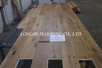 Duty Free 3 layers Oak Flooring to EU, Smoked, Handscraped, Natural Oil, Click