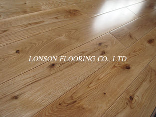rustic White Oak Solid Hardwood Flooring, CD grade with different stains and finishing