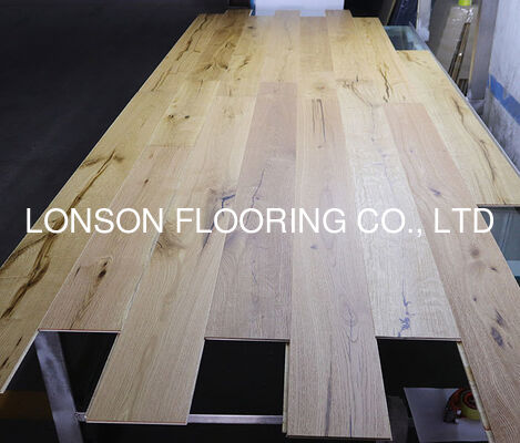 Quality 3-Layer Rustic Grade Engineered Oak Flooring with Click Lock System factory
