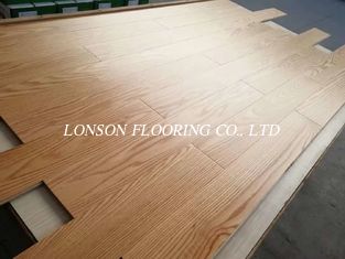 American Red Oak engineered hardwood flooring, natural lacquered with semi-gloss