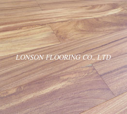 brushed African doussie engineered parquet flooring with Matt finishing