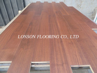 stained American Walnut engineered hardwood flooring with click joint to India