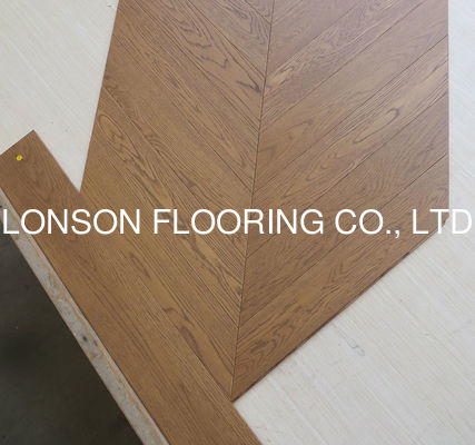 Quality Premium White Oak Chevron Engineered Wood Flooring Multi Layers factory