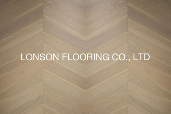 Quality 360-1200mm Oak Engineered Chevron Parquet Flooring With Angle 60 Degree factory