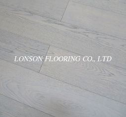 dark gray European Oak multi ply wood flooring with character grade