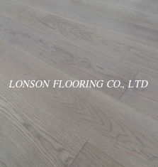 Premium AB grade Russian Oak engineered flooring with light grey stain, color E26