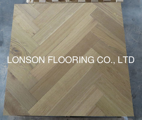 Quality Matt Engineered Oak Herringbone Flooring Fishbone Parquet Flooring Smoked Color 01-B factory