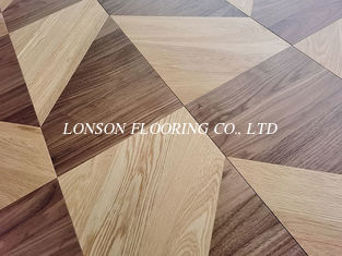 Engineered Wood Parquet Flooring with UV Lacquer White Oak American Walnut