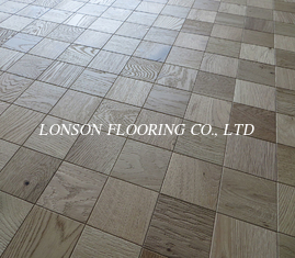 Mosaic Oak Engineered Parquet Flooring, Embossed,  Invisible Lacquer