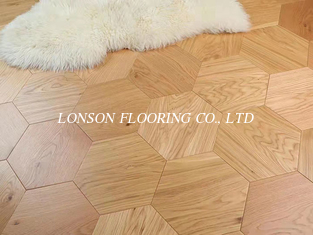 Hexagon Wood Tiles Flooring; Hexagon Oak Parquet Flooring, 89002-A