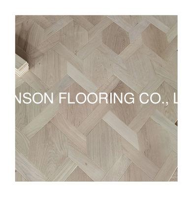 Quality Unfinished Shaped Oak Parquet Flooring Hexagon & Trapizium Parquet factory