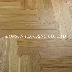 Quality Shaped Parquet, Curved Herringbone Oak Flooring, Natural Lacquer