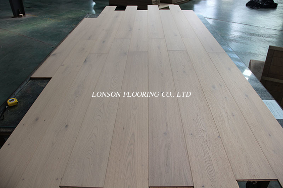 7 1/2&quot; single plank Oak Engineered Wood Flooring, Invisible lacquered, Color Paris