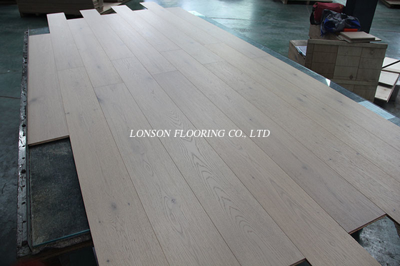 7 1/2&quot; single plank Oak Engineered Wood Flooring, Invisible lacquered, Color Paris