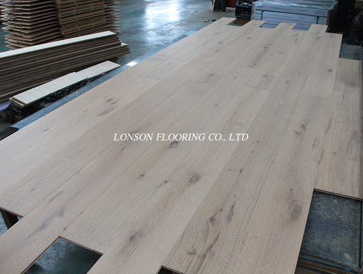 1/2&quot; Thick Oak Engineered Wood Flooring, poplar white washed