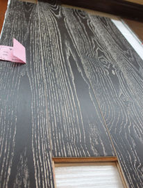 China Ash engineered wood flooring, white washed and black stained