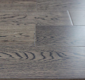 Russian White Oak Engineered Wood Flooring, dark gray color with smooth surface