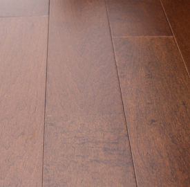 flat Chinese Maple Engineered Wood Flooring,Toffee color stain to Canada