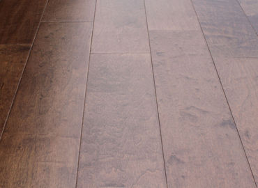 Asian Maple(China Maple) engineered Wood Flooring with Mocca stained and semi-gloss