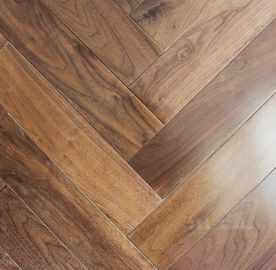 American Walnut Fishbone wooden floors, American walnut herringbone flooring