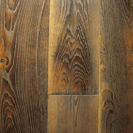 special fired / burned Oak engineered Flooring, wide plank single strip