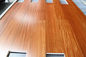 Afrormosia Engineered hardwood flooring, stained color and semi-gloss finishing