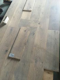 Gray Oak Engineered Wood Flooring with smoked and brushed finishing