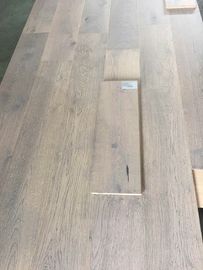 Gray Oak Engineered Wood Flooring with smoked and brushed finishing