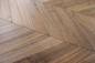 2 Layers American Walnut Chevron Parquet Flooring, Nature Grade To Italy