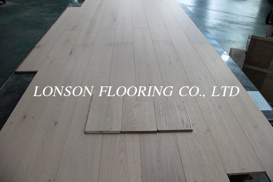 7 1/2&quot; single plank Oak Engineered Wood Flooring, Invisible lacquered, Color Paris