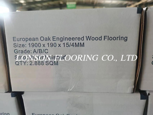 Raw Oak Engineered Timber Flooring To Australia, ABC Grade