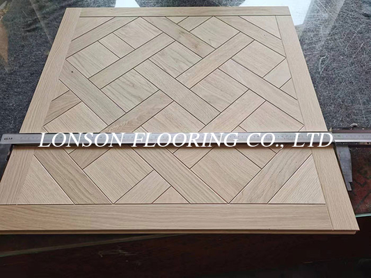 Smooth Unfinished Versailles Euro Oak Panel Engineered wood Flooring, 800x800x20/6MM ABC grade