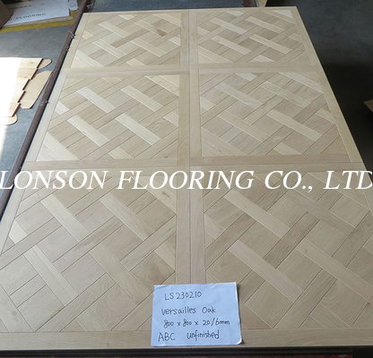 Unfinished Versailles Oak Panel Engineered Flooring, 800 X 800 X 20/6MM