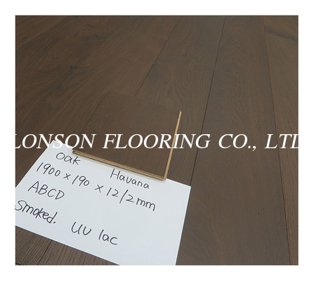 Dark Brown Oak Multi Ply Engineered Hardwood Flooring To Canada, Havana