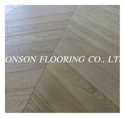 550 x 90 x 10MM, 60 degree 2 layers Chevron Euro Oak Engineered Wood Flooring, AB grade, Natural Brushed vanished,