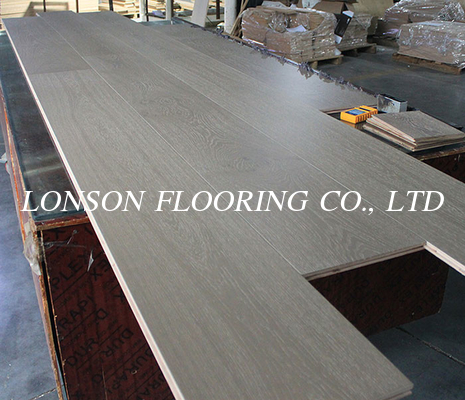 Selected ABC Grade Oak Engineered Wood Flooring, 300MM Wide, Color Grey Wood