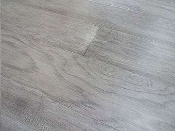 distressed hickory engineered wood flooring with gray stained