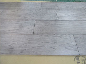 distressed hickory engineered wood flooring with gray stained