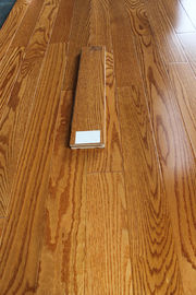 Red oak solid hardwood flooring, smooth surface with color butter rum