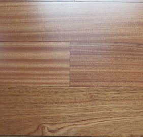 African sapele engineered hardwood flooring, smooth surface and natural lacquered