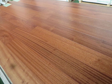 African sapele engineered hardwood flooring, smooth surface and natural lacquered