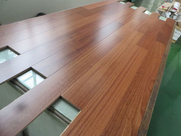 African sapele engineered hardwood flooring, smooth surface and natural lacquered